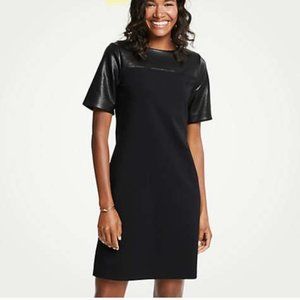 Ann Taylor Leather Top Dress